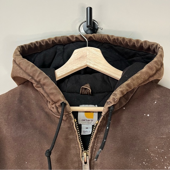 Vintage Carhartt Brown Hooded Jacket - Picture 4 of 6